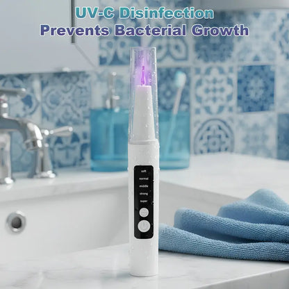 【Free Shipping】Ultrasonic Plaque Cleaner Oral Care Kit - Electric Toothbrush with USB Cable, Soft-To-Super Modes, Tartar Remover Tool for Human Use to Remove Tartar and Stains