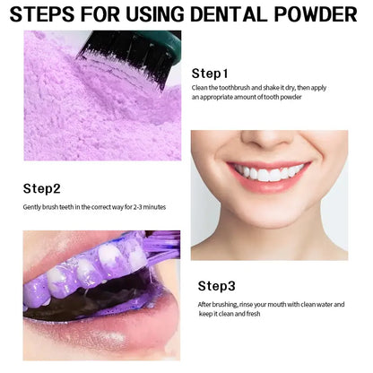 ROZINO Teeth Cleaning Powder - Mild, Sensitive-Friendly Natural Mouth Care for Daily Teeth Brightening, Fresh Breath, Antibacterial Deep Clean Action (50G)