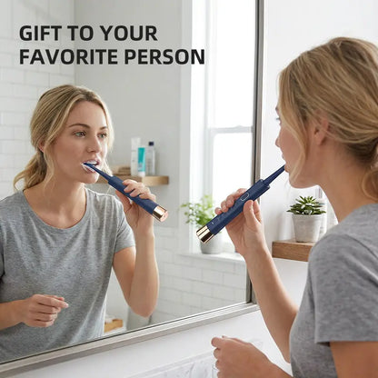 GMUX Sonic Electric Toothbrush - Cordless Rechargeable Adult Bathroom Gadget with 8 Dupont Bristle Heads, 5 Modes, Smart Timer, IPX7 Waterproof, USB Charge, 500Mah Battery, Couples Cool Gifts for Adults, Self Care & Personal Care Gadgets
