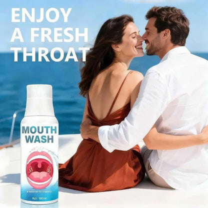 Alcohol-Free Coconut Oral Rinse Mouthwash - Liquid, Mint, Non-Medical, No Harsh Additives, Tonsil Stone Care, Youth Daily Use, Breath Freshening, 120Ml Bottle