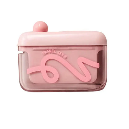 Travel-Sized Storage Case - Features an Automatic Pop-Up Dispenser, Portable and Refillable, Perfect for Oral Care at Home, in Restaurants, and While Traveling.