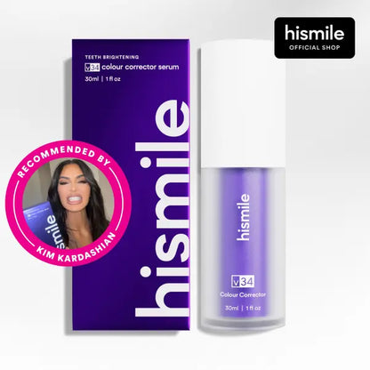 [NEW] [Hismile] V34 Colour Corrector Serum Value Set, Tooth Stain Concealer, Temporary Brightening Booster, Purple Toothpaste, Colour Correcting