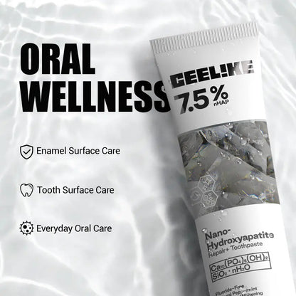 CEELIKE Hydroxyapatite Toothpaste 3-Pack, Fluoride-Free Oral Care Products for Adults, Gentle Mint Flavor, Enamel Repair & Strengthening, Remineralize Teeth, Teeth Whitening & Breath Freshening