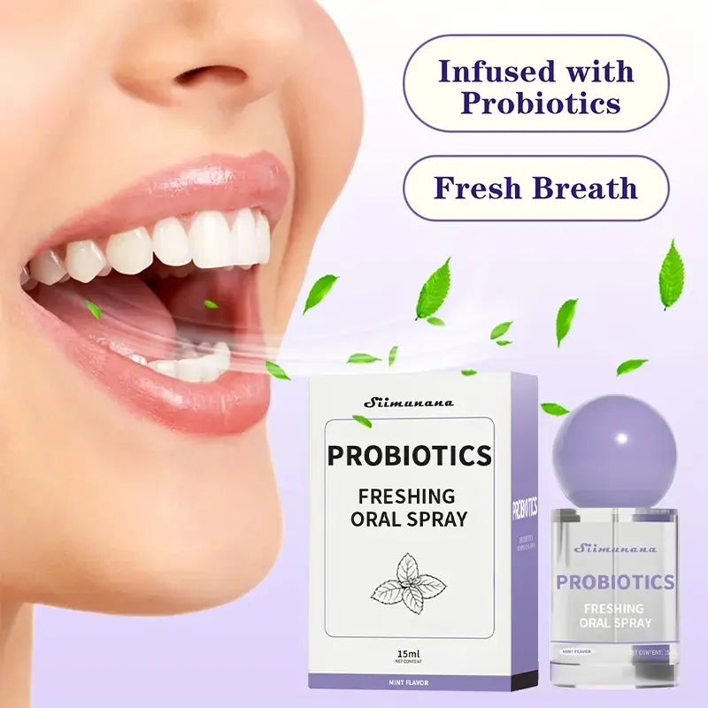 Oral Spray Bottle (15Ml) - Sugar-Free Liquid Oral Care for Adults, Portable Selfcare for Daily Minty Fresh Breath, Long-Lasting Effect