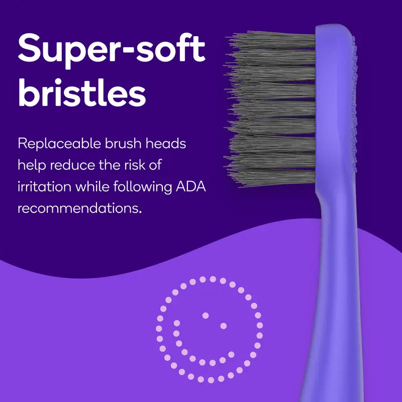 Cosmic Pink Nova Sonic Toothbrush Bundle- Includes AAA Battery Sonic Toothbrush, Wall Mount, Watermelon Mint Aroma Black Expanding Floss