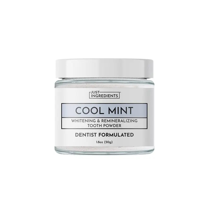 Just Ingredients Remineralizing Tooth Powder - 1.8 Oz - Supports Remineralization & Whitening* - Fluoride-Free Oral Care - Hydroxyapatite, Bentonite & Mineral-Rich Ingredients