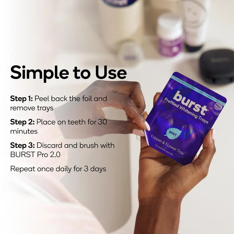 Big Floss Dispenser & Pre-Filled Whitening Trays Bundle-273 Yards, XL Size, Expanding Floss for Superior Plaque Removal,Advanced At-Home Dental White Trays Kit, 6 Trays, 3 Treatments, Visibly Whiter Teeth after One Use