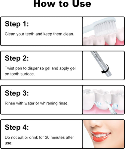 Teeth Whitening Pen Set of 3, Gentle on Sensitive Teeth