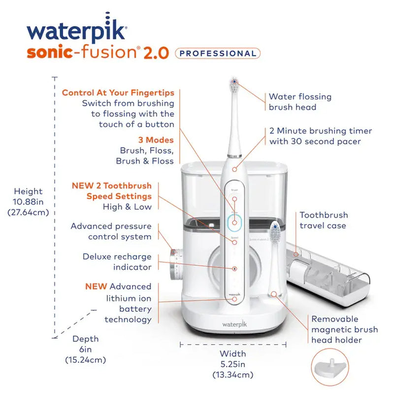 Sonic-Fusion 2.0 Professional Water Flossing Electric Toothbrush