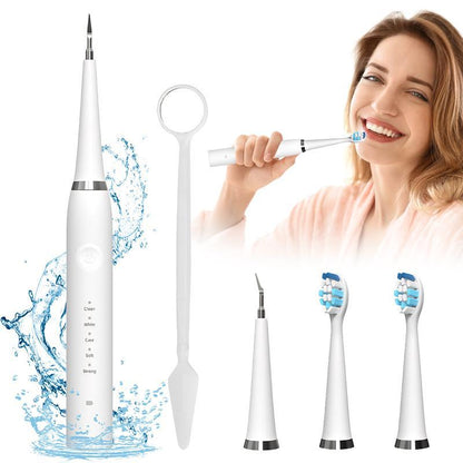【Free Shipping】Ultrasonic Plaque Cleaner Oral Care Kit - Electric Toothbrush with USB Cable, Soft-To-Super Modes, Tartar Remover Tool for Human Use to Remove Tartar and Stains