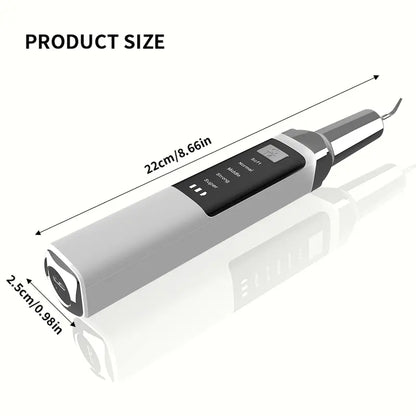 Rechargeable Electric Teeth Cleaner Kit - 1 Lithium Cell, Multiple Plastic Heads, Oral Irrigator, Plaque Remover, Teeth Whitening Tool for Daily Cleansing, Father’S Day Gift (Batteries Included)