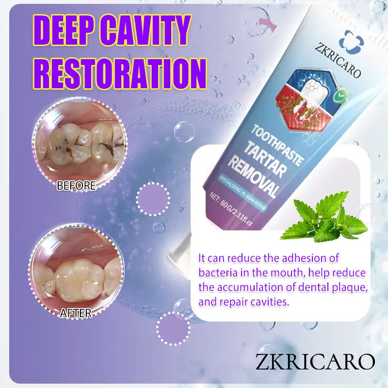 Clinical Strength Fluoride Blend Cavity Guard Toothpaste - Gentle Menthol Mint Cleansing, Cellulose Gum Enamel Repair, Anti-Decay, Plaque-Fighting, 12H Fresh Breath, Sorbitol Deep Clean, Teeth Whitening, Healthy Gums, Coffee Sensitivity Care