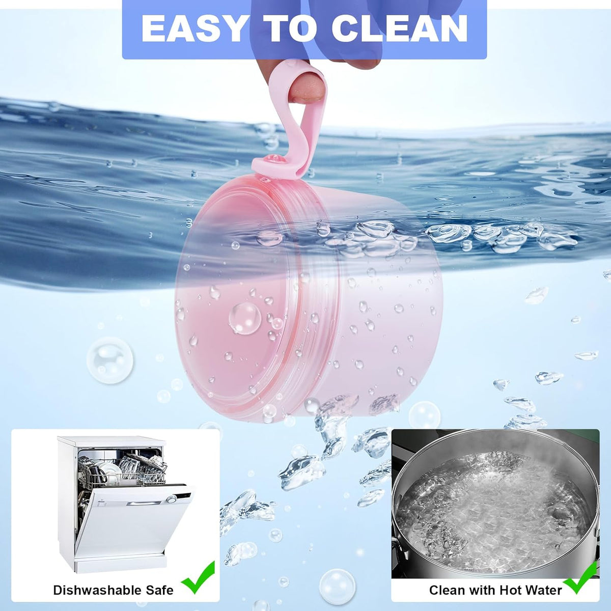 Denture Case, Leakproof Denture Soaking & Retainer Cleaning Container Cup